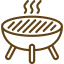 Barbecue counter at terrace